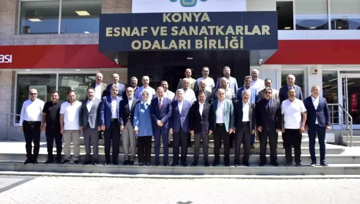 AK Parti Konya Heyeti Esnaf Odalarıyla Bir Araya Geldi