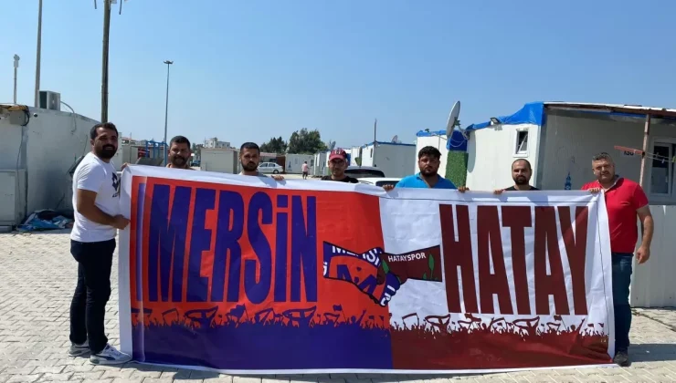 Hatayspor ve Mersin İdmanyurdu Taraftarları Depremzedelere Kırtasiye Malzeme Yardımı Yaptı