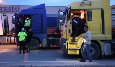 Konya’da Tır Sürücüleri Kaçarken Yakalandı